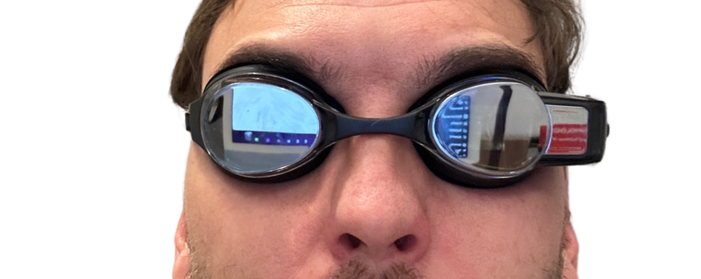 digitale Schwimmbrille